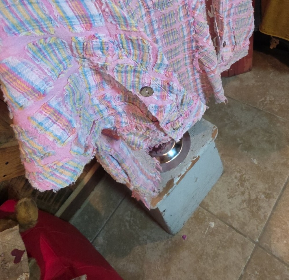 183p Oli & Hali Pink Plaid Button-Front Top - Picture 8 of 12